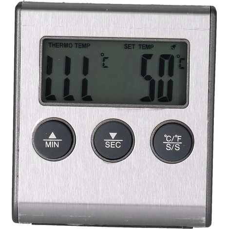 Aimant Design Barbecue Thermomètre Alarme Haute Température (1/5)