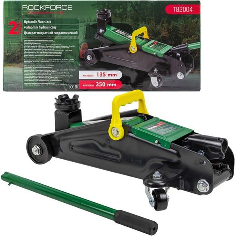 Cric idraulico per auto Rockforce 2T 135-350mm, a punta, Frog (1/4)