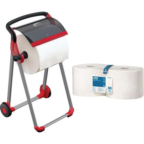 Papierspender-Set H1006xB646xT530ca.mm Kunststoff-/Metallgestell Set (1/2)