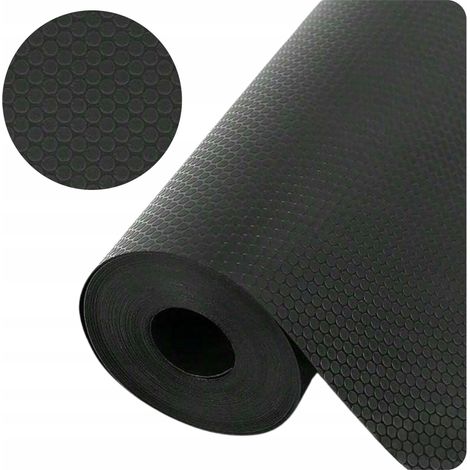 Tappetino antiscivolo per cassetti, protezione per armadi, 300x50 cm, nero (1/5)