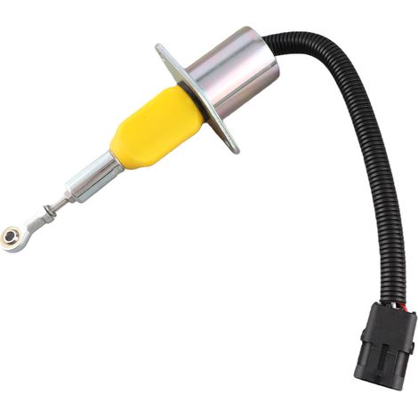 Électrovanne de coupure de carburant 24 V, vanne solénoïde d'arrêt de flamme 3928161, remplacement pour Cummins 6CT 8,3 L (1/5)