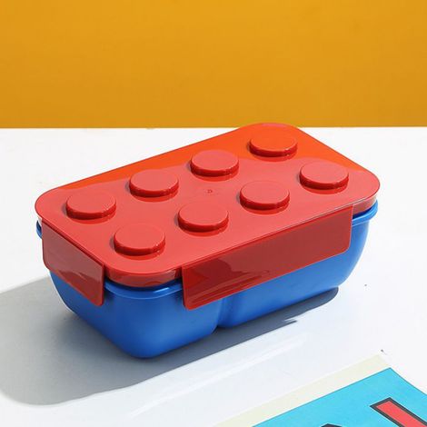 Boîte À Lunch - 1050 ml - 2 Compartiments - Pour Enfants Et Étudiants - Rouge (1/4)