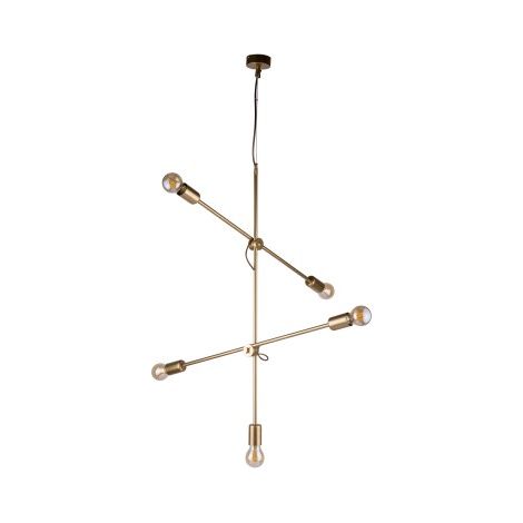 Lampadario a sospensione Nowodvorski Sticks oro 5xE27