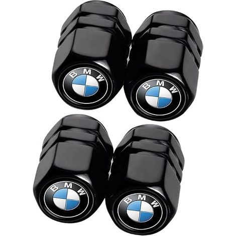 4Pcs Car Tyre Valve for X1 X3 X7 X5 X6 1 3 5 6 Series Z4 7M Series, Corrosion Resistant Metal Valve Caps Car Accessories, Black (1/5)