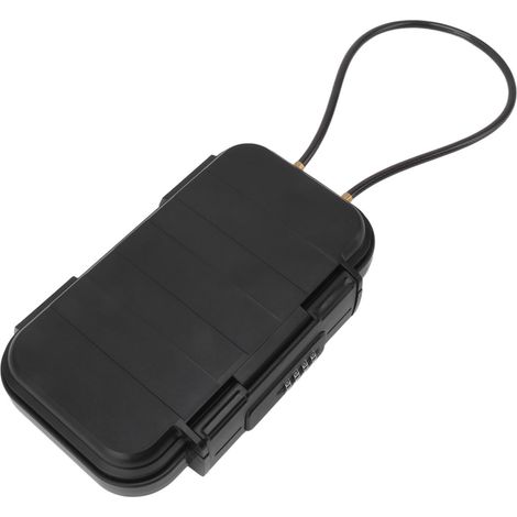 Étui portable, étanche, en acier inoxydable, sécurisé avec serrure à combinaison pour une utilisation en extérieur (1/5)