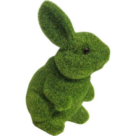 Tischdekoration Ostern Frühling beflockt Tierfigur für die