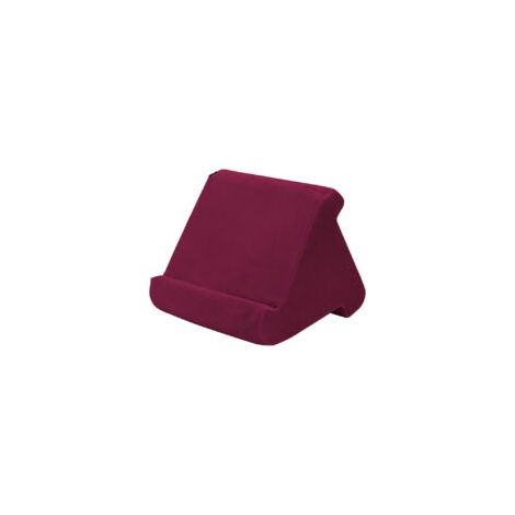 Coussin support souple pour tablette, petit format, couleur bordeaux, sans filet (1/2)