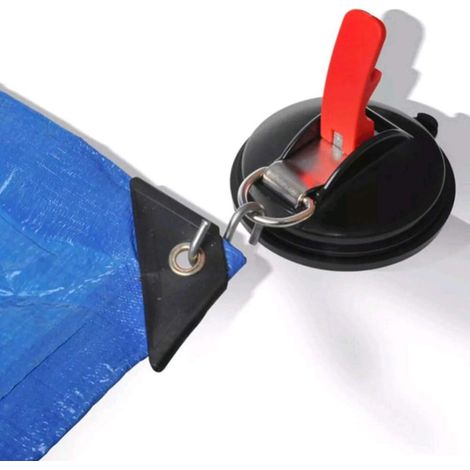 4er Set Saugnapfhaken Mit 8 S-Haken – 115 Mm, Bis 10 Kg, Für Markisen, Zelte, Sonnensegel & Camping