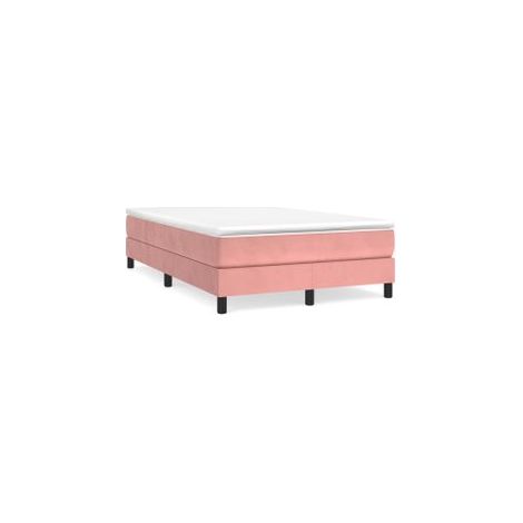Sommier à lattes de lit avec matelas Rose 120x200 Velours (1/5)