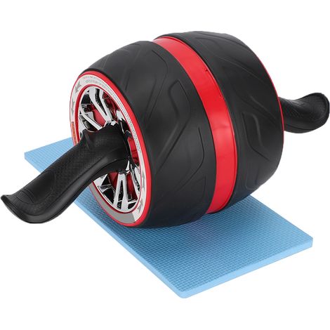 Rouleau de fitness abdominal pour usage domestique, silencieux et résistant à l'usure, outil d'exercice abdominal (rouge) (1/5)