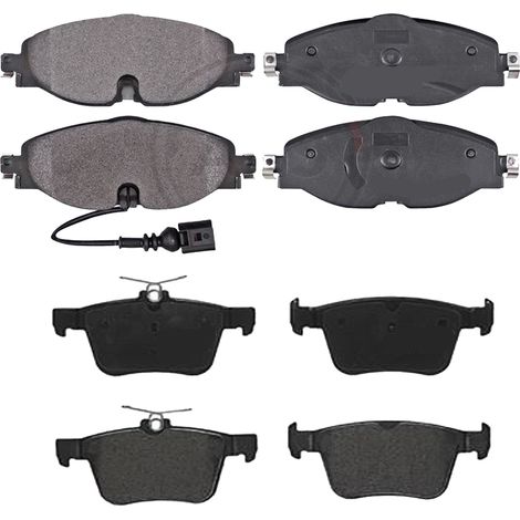 KIT PASTIGLIE FRENO ANTERIORI E POSTERIORI compatibile con SKODA FABIA III STATION WAGON (NJ5) / PASTIGLIE FRENANTI AUTO OEM P 85 075  P 85 041  P 85 121,P 85 020 / SOSTITUZIONE DIRETTA / BASSA POLVER