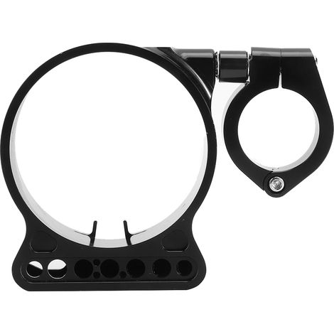 Support de déport de compteur de vitesse latéral en aluminium noir pour moto, accessoire de modification (1/5)