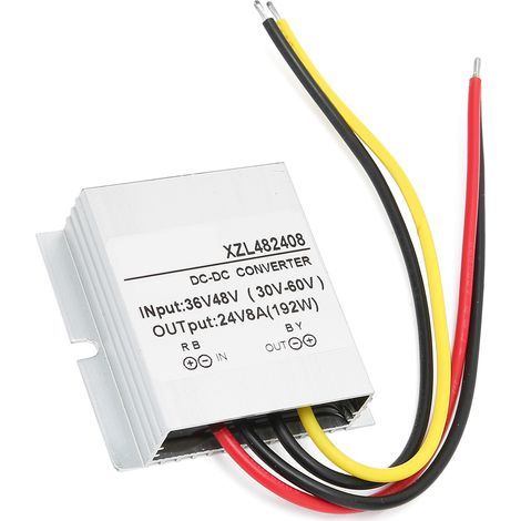 Convertisseur abaisseur DCDC 48 V vers 12 V, 8 A, 192 W, boîtier en aluminium moyen (1/5)