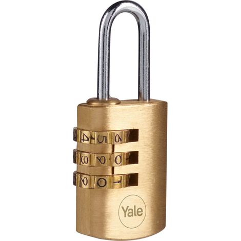 Lucchetto a combinazione in ottone 22mm y150/22/120/1 yale