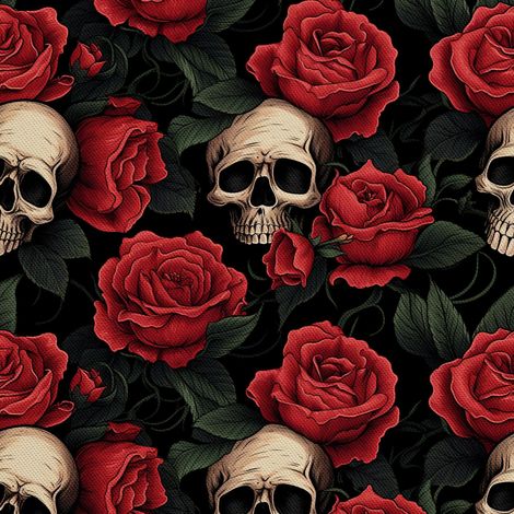 Tela Oxford decorativa para exteriores - Motivo de calavera I DX4987 (1/5)