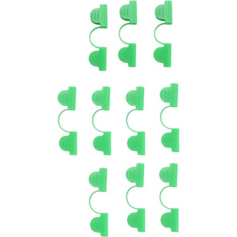 Lot de 10 clips de fixation 85x25mm pour tunnel de jardin - Vert (1/4)