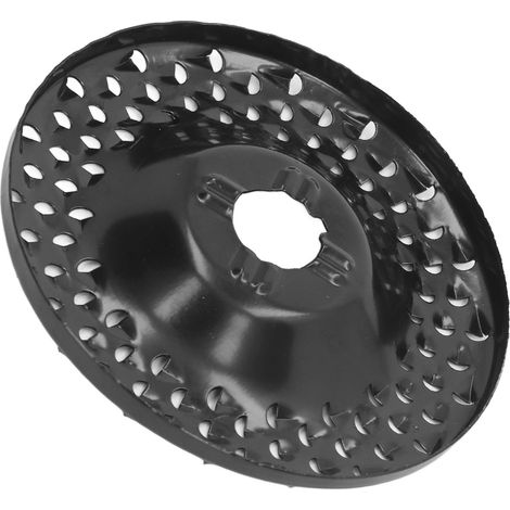 Disque à meuler à pointes en acier 65Mn, à trous multiples, pour le façonnage et la sculpture du bois, compatible avec les meuleuses d'angle. (1/5)