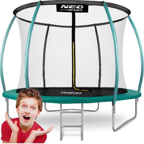 Trampolino da giardino 8 piedi252 cm con rete di sicurezza interna di neo sport
