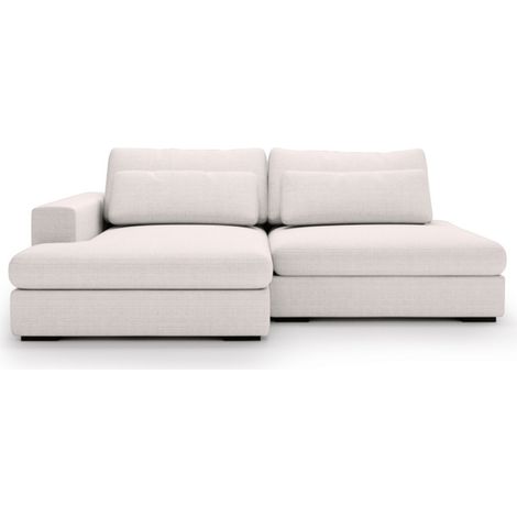 MEUBLER DESIGN Canapé D'angle Convertible Grande Méridienne Margo - Angle - Gauche, Couleur - Tissu Beige, Style , x x cm (1/5)