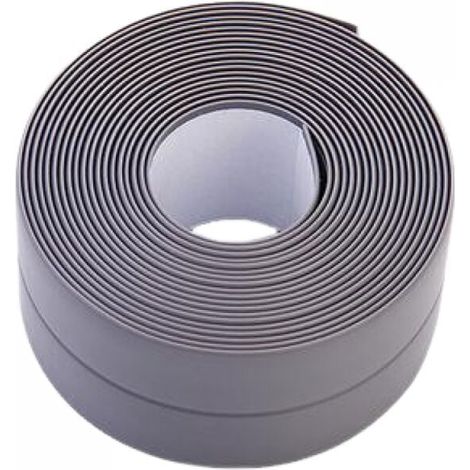 Ruban de calfeutrage, ruban d'étanchéité pour évier de cuisine, toilettes, salle de bain, 1 rouleau (3,2 m x 2,2 cm, gris)