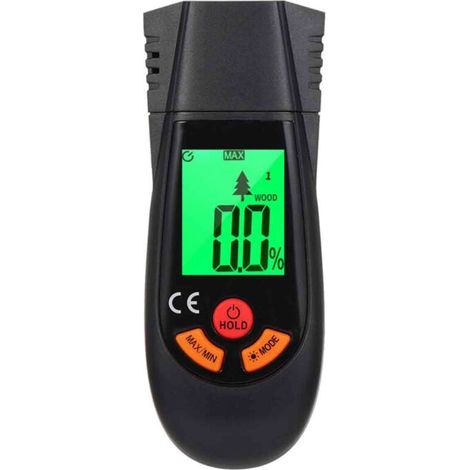 Testeur Humidité,dispose d'une nouvelle fonction de température et d'humidité (3 modes), qui permet de mesurer rapidement la teneur en humidité du bois et des matériaux de construction (1/5)