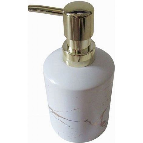 Cleafe - Dispenser Per Sapone Liquido Accessori Arredo Bagno Dosatore Effetto Marmo 59885 - (1/3)