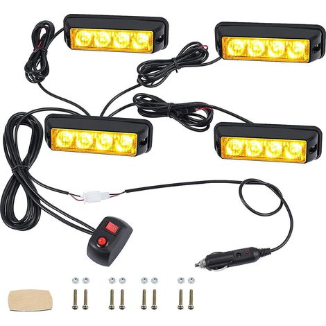LED-Frontblinker für 4x4-Lkw, 18 Blinkmodi, IP65 wasserdicht, seitliche Notmarkierungsleuchten für 12/24V-Traktoren