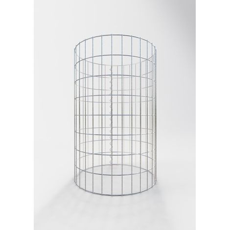 Gabiondeco - Colonne de Gabion ronde. diamètre 52 cm. maille 5 x 10 cm - Hauteur : 80 cm - Made in Germany