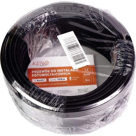 50m Solarkabel Verlängerungskabel schwarz 6 mm PV Photovoltaik (1/2)