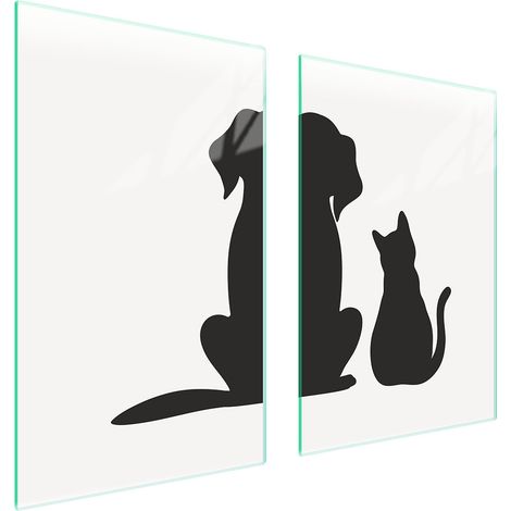 GLASSCHUTZPLATTE FÜR KÜCHE 65x52 TIERE (1/5)