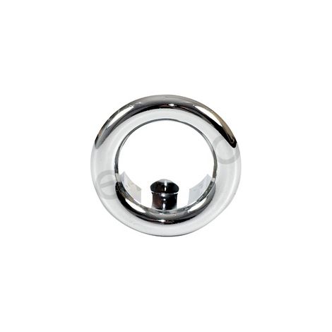 Rosette für Überlaufloch 25 mm Chrom Kunststoff