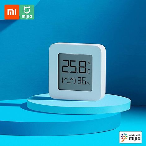Stück Xiaomi BT Thermometer 2 Kabelloses Smart Elektrisches Digitales Hygrometer Feuchtigkeitssensor Funktioniert mit Mi