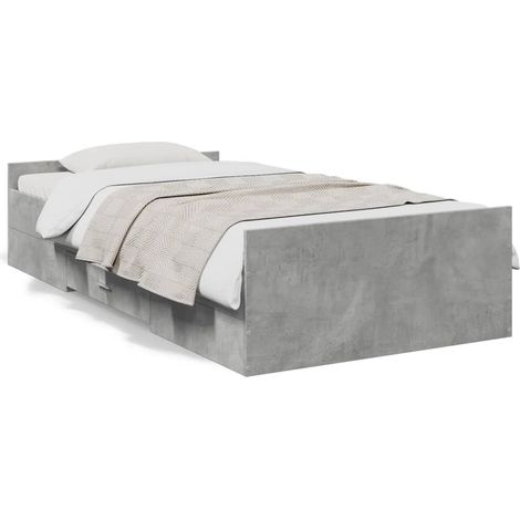 Maison Exclusive - Giroletto Cassetti Grigio Cemento 75x190 cm Legno Multistrato