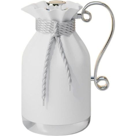 Carafe à café, théière, 950 ml, isotherme, bouilloire en verre, arabe, pour la maison, les réunions, les, les vacances, le, Blanc