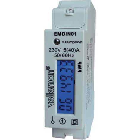 Velleman EMDIN01 Misuratore costi energetici