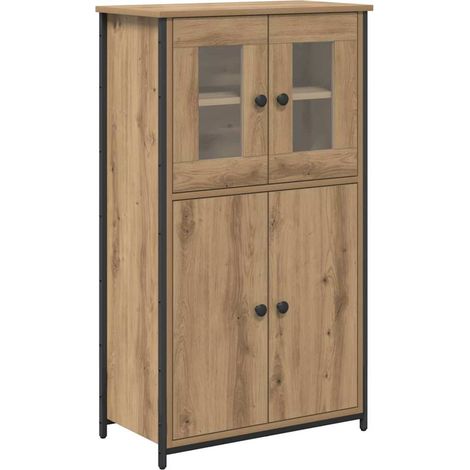Alacena Roble artesanal 62 x 32 x 106,5 cm Madera contrachapada vidaXL