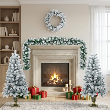 vidaXL Mini Árbol de Navidad 120 cm PVC Blanco (1/5)