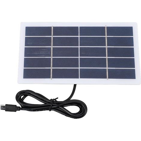Solarpanel – Solarladegerät – Außenbeleuchtung – USB-C-Anschluss – 18 x 14 x 2 cm (1/5)