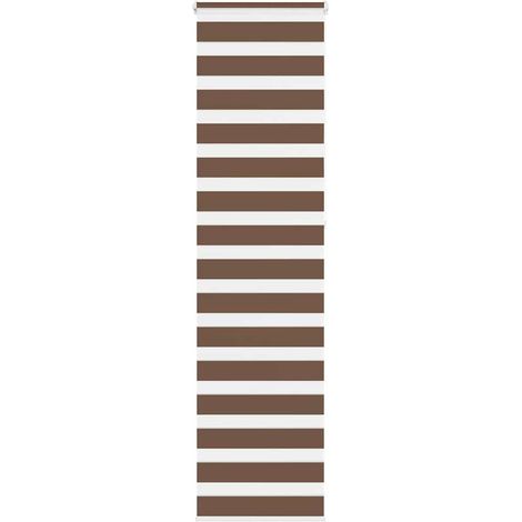 Doppelrollo Braun 55x230 cm Stoffbreite 50,9 cm Polyester