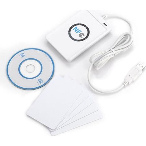 NFC ACR122U RFID à puce sans contact Lecteur & Graveur / USB+SDK+ 5X Mifare IC carte