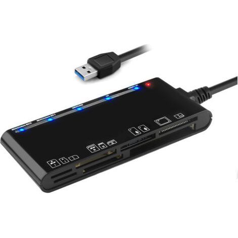 Multifunktionaler USB 3.0 CF/XD/MS/SD/TF-Kartenleser, 7-in-1-USB-Kartenleser, Direkt vom Hersteller (1/5)