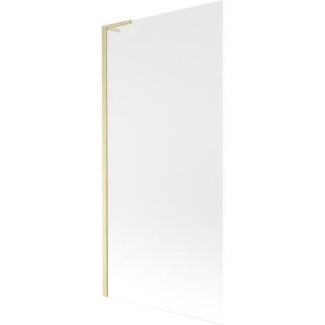 Mexen Next L paroi de baignoire 1-volet 90 x 150 cm, givrée, or brossé - 895-090-000-03-30-55 (1/5)