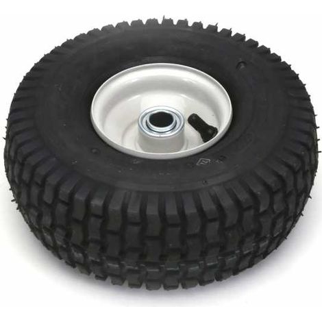 Matijardin – Roue de tondeuse complète 410 x 350 x 4 – Moyeu sur roulement 19 x 85 mm – Diamètre extérieur 260 mm – Compatible Snapper et autres marques