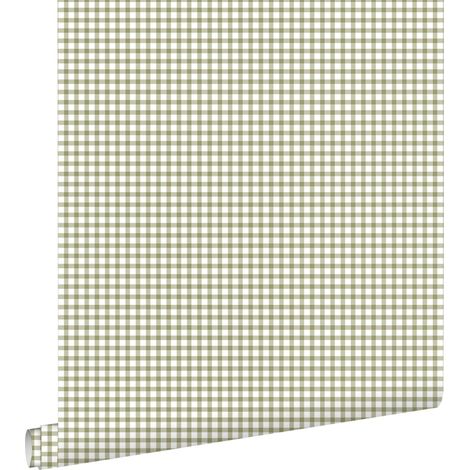 papier peint vichy vert  - ESTAhome (1/5)