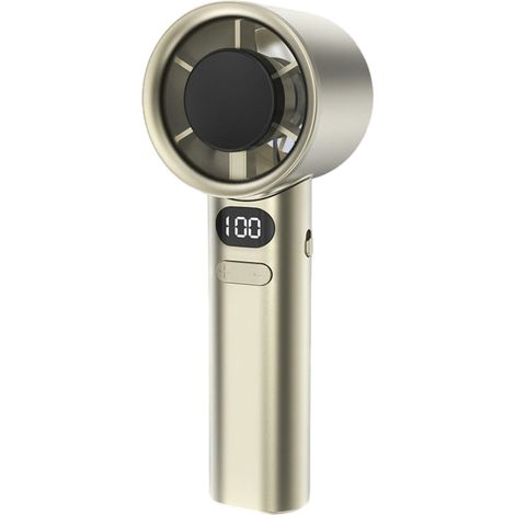 1 Ventilateur portable, Affichage numérique, Batterie 2000mAh, Flux d'air puissant, Pour voyage bureau extérieur (1/5)