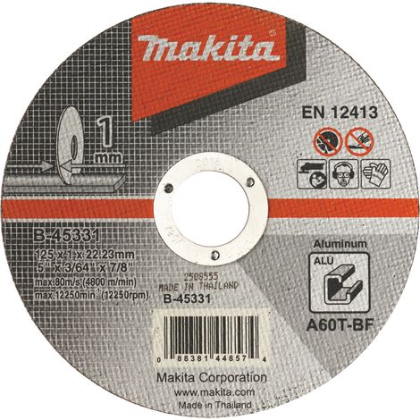 Makita Trennscheibe Ø 125 mm 1,0 mm A60T-BF Aluminium B-45331