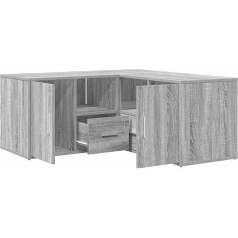 Corner Cabinet Grey Sonoma 160x40x45 cm Engineered Wood vidaXL
