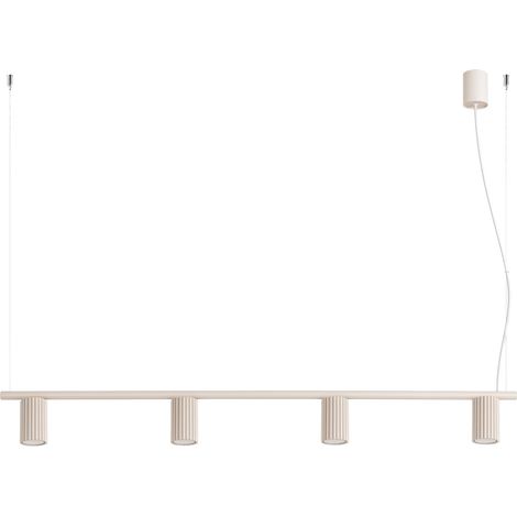 Kronleuchter KARBON beige 4xGU10 122cm Aluminium Sollux (1/5)