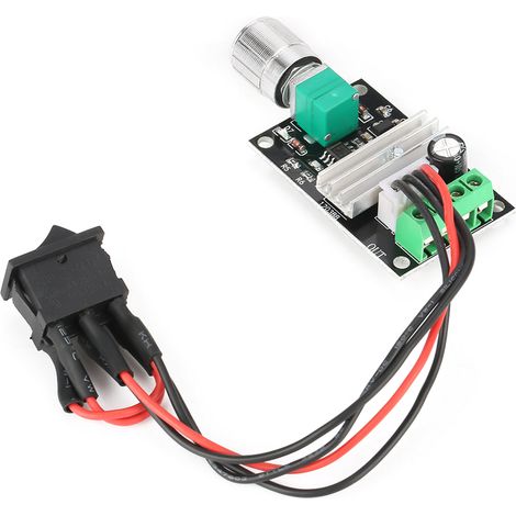 Contrôleur de vitesse réversible pour moteur PWM 6 V, 12 V ou 24 V CC, 3 A, avec interrupteur (1/5)