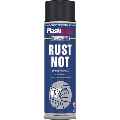 Rust Not Spray Gloss Black 500ml PKT783